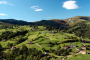 Local hills on sunny bright day